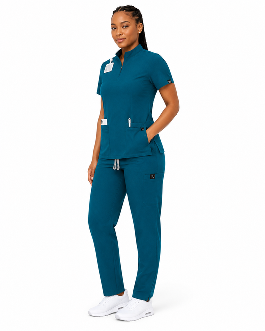 TU™ Signature Zip-Neck Utility Straight Leg Set