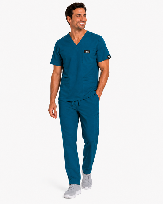 TU™ Signature Multi-Pocket V-Neck Straight Leg Scrub Set
