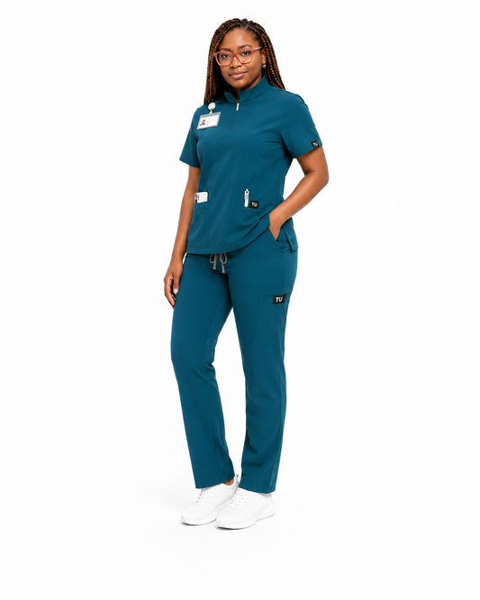 TU™ Signature Zip-Neck Utility Straight Leg Set