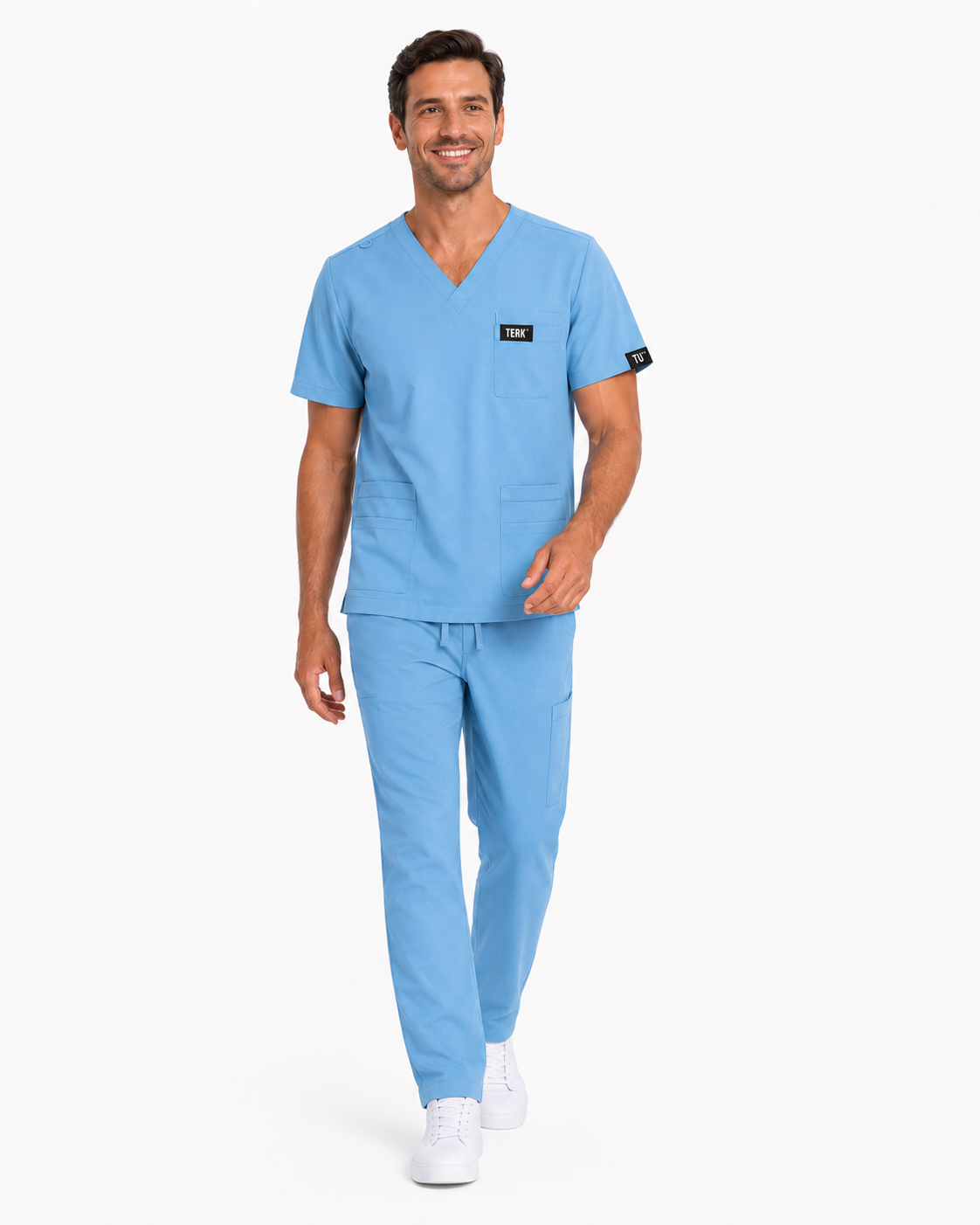 TU™ Signature Multi-Pocket V-Neck Straight Leg Scrub Set