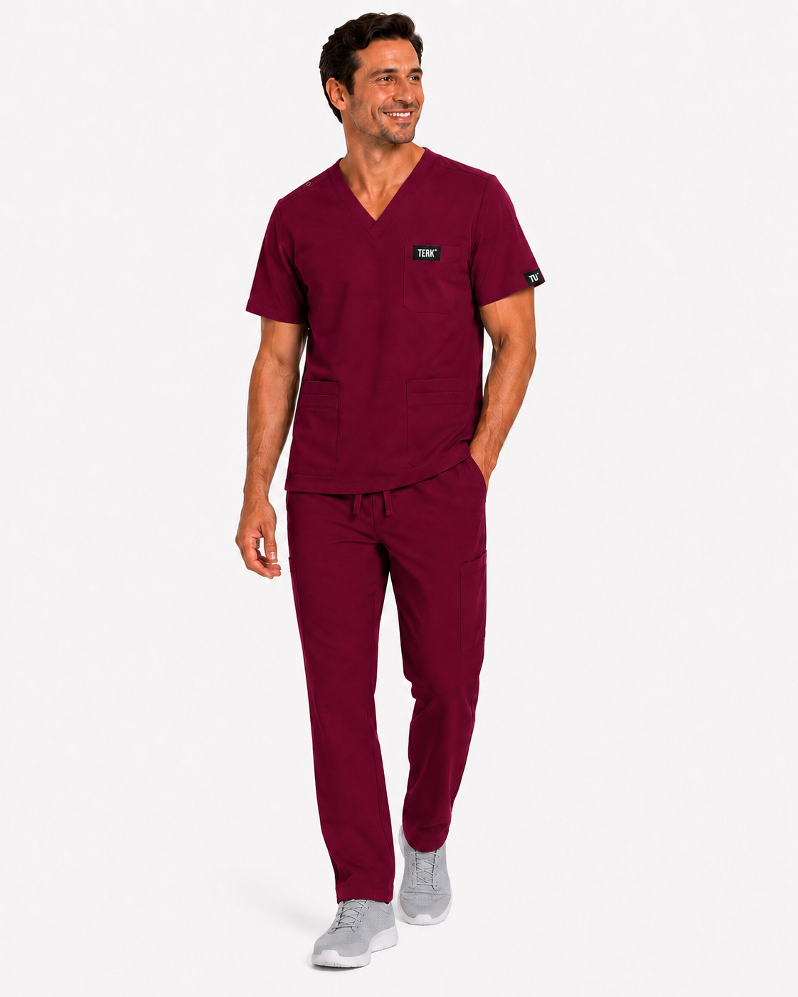 TU™ Signature Multi-Pocket V-Neck Straight Leg Scrub Set