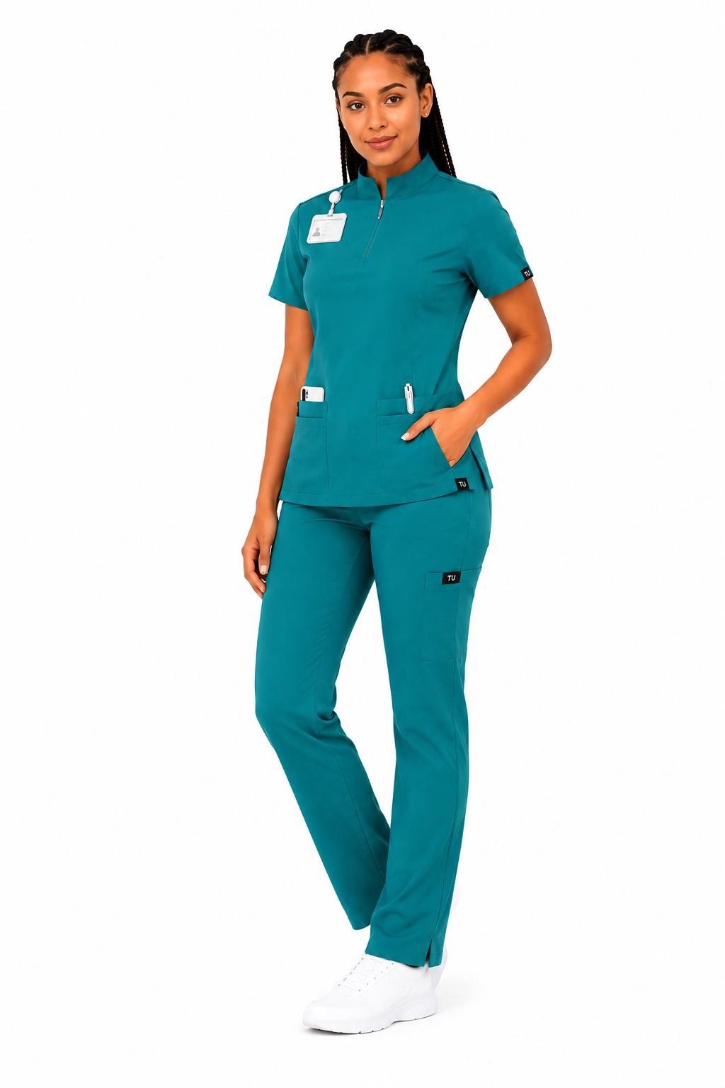 TU™ Signature Zip-Neck Utility Straight Leg Set