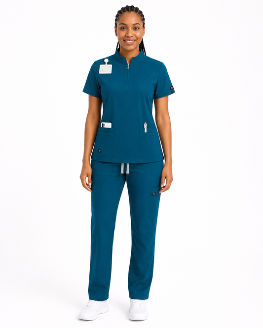TU™ Signature Zip-Neck Utility Straight Leg Set