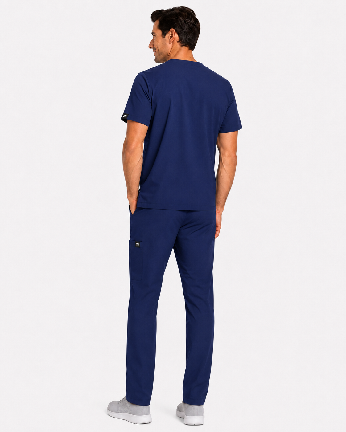 TU™ Signature Multi-Pocket V-Neck Straight Leg Scrub Set