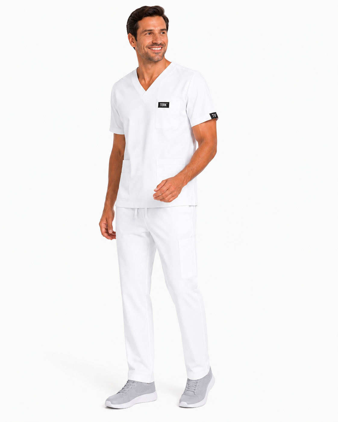 TU™ Signature Multi-Pocket V-Neck Straight Leg Scrub Set