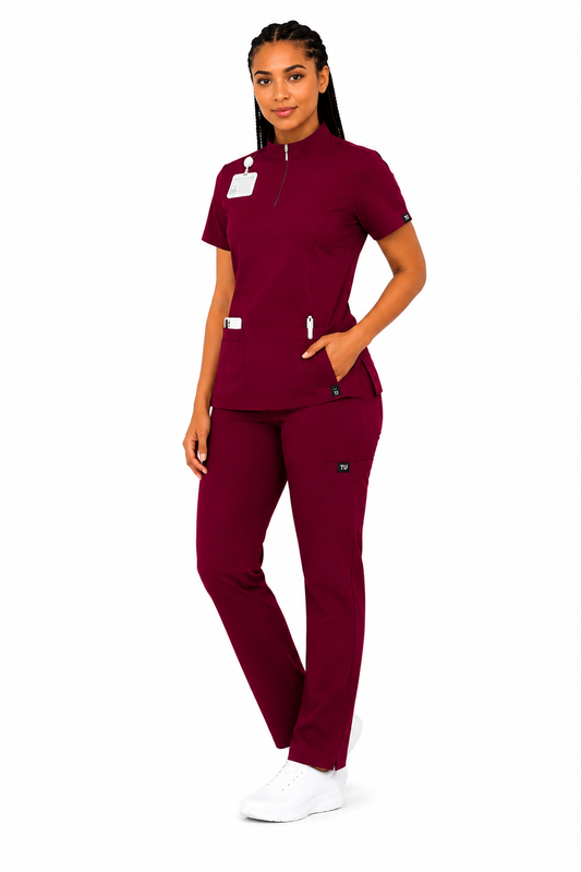 TU™ Signature Zip-Neck Utility Straight Leg Set