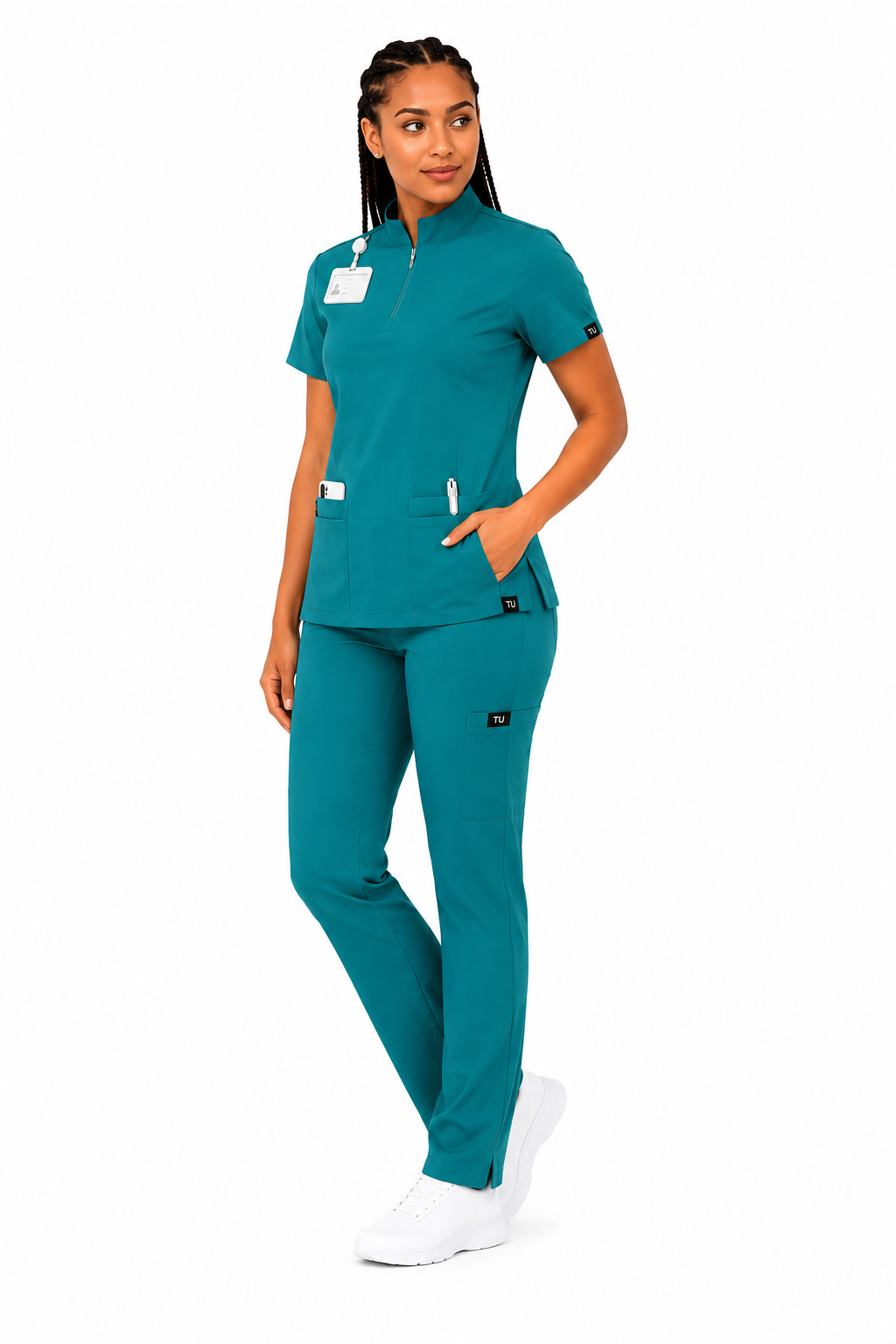 TU™ Signature Zip-Neck Utility Straight Leg Set