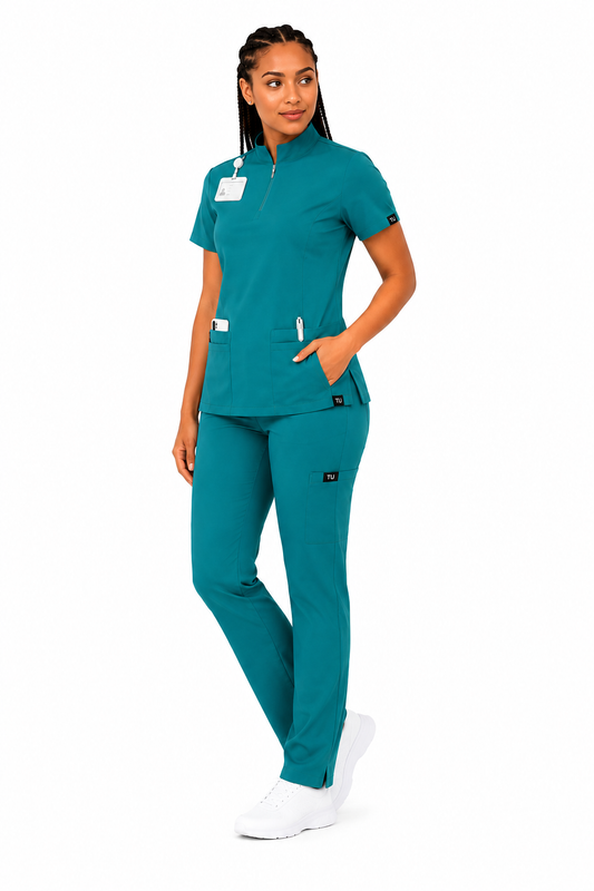 TU™ Signature Zip-Neck Utility Straight Leg Set