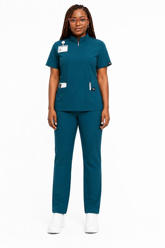 TU™ Signature Zip-Neck Utility Straight Leg Set