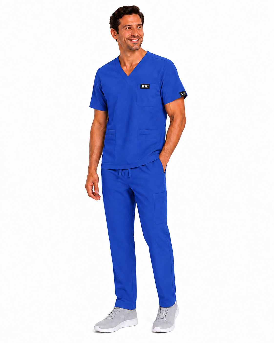 TU™ Signature Multi-Pocket V-Neck Straight Leg Scrub Set (Copy)