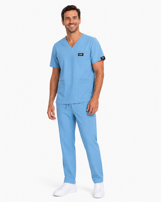 TU™ Signature Multi-Pocket V-Neck Straight Leg Scrub Set